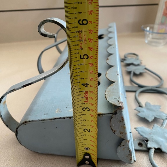 Vintage Rustic Metal Wall Mailbox with Cut Out Hearts - Picture 11 of 12